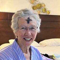 To cap off the evening, we went to Mass and received ashes