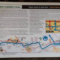 Pearson's guide book map of our journey from Rode Heath