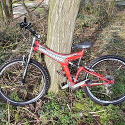 Vicky fished this bike out of the canal and arranged for the police to pick it up