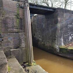 A roller to protect the wall from horse lines wearing it away