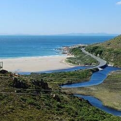 blick hinunter zur Gordon's Bay