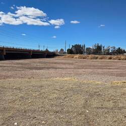 The Rio Grande, not how I envisioned it. All dried up in this area currently.