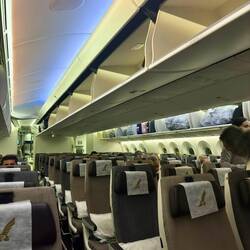 Reichlich Platz im Flieger... 🤩