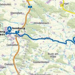 Heute geht es von Rothenburg ob der Tauber nach Colmberg