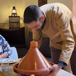 Tada! Unveiling our tagine