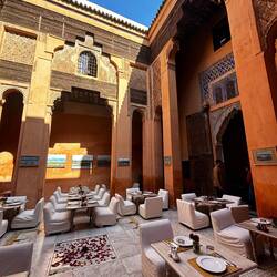 The restaurant in a riad where we'll cook our lunch and then eat it