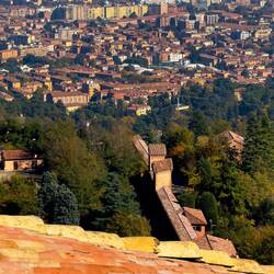 View from the cupola ... Basilica della Madonna di San Luca — Bologna, Italy.