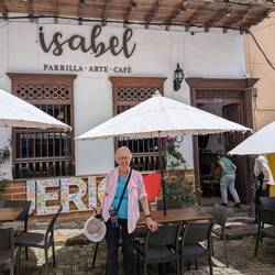 Lunch at a family risto. All the furnishings are original.