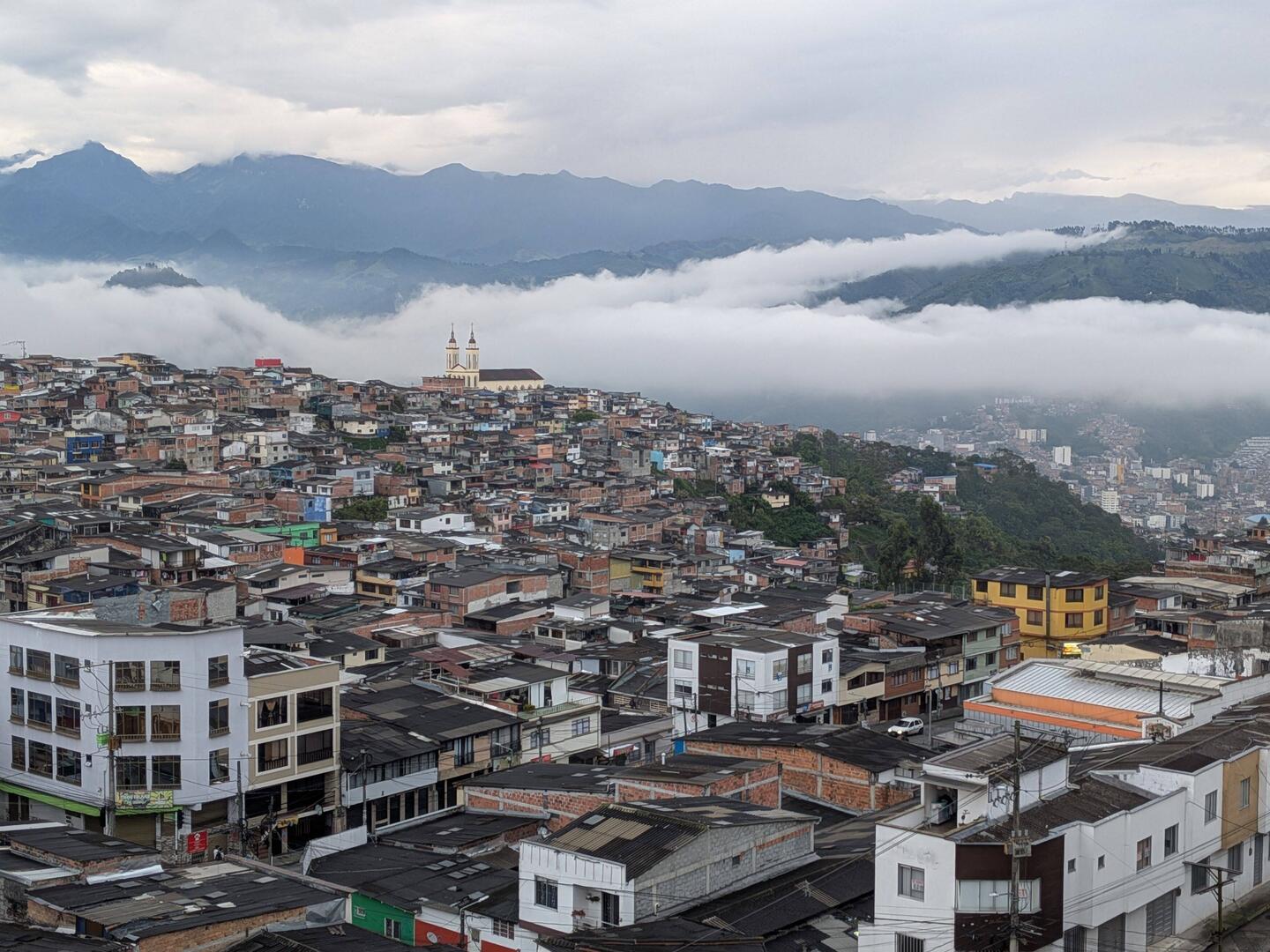 Early morning Medellin from our hotel window.
