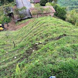 Looking at traditional indigenous-made terraces from above.