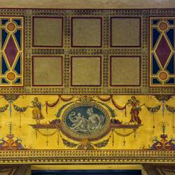 Ceiling detail from Palazzo del Commercio — Bologna, Italy.