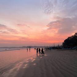 Sonnenuntergang in Weligama