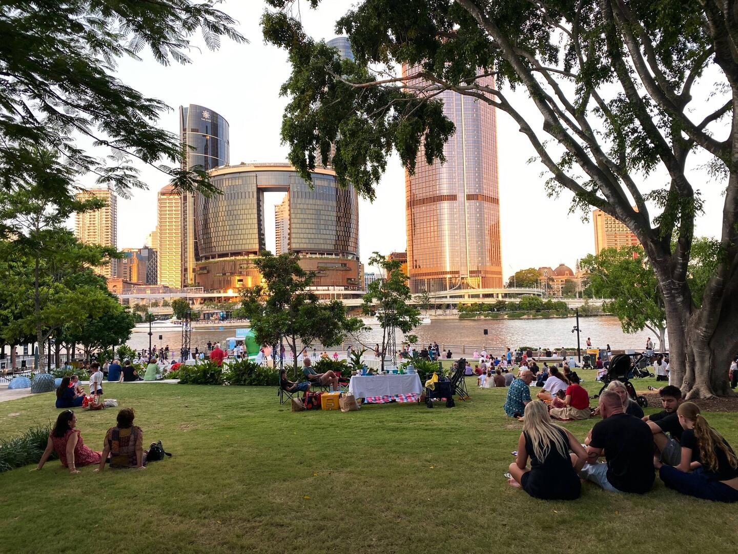 Einfach cool hier in South Bank
