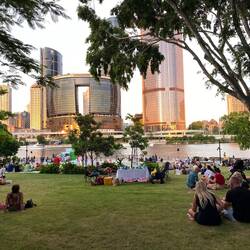 Einfach cool hier in South Bank