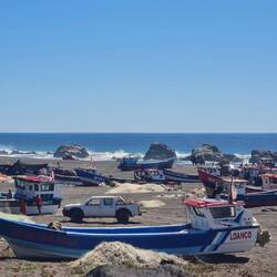 Fischerboote in Loanco/Santos del Mar