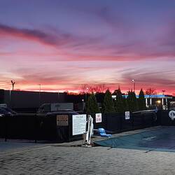 Der Himmel brennt mal wieder.