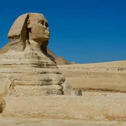 Halb Pharao, halb Löwe