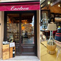 Im gesamten Dorf findet man überall Cantine & Weinbar