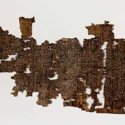 Fragment of funerary papyrus; chapters from the "Book of the Dead" (1539-1292 BC).