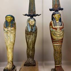 Statues of Ptah, Sokar, Osiris (1075-342 BC) ... usually placed next to the mummy.