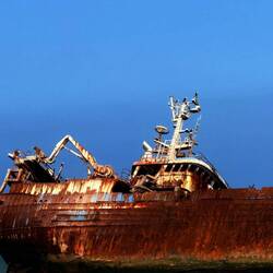 Schiffsfrack in El Marsa