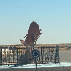 Kunst im Kreisverkehr in Boujdour