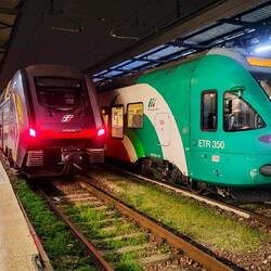 The regional trains depart from these platforms at Bologna Centrale.