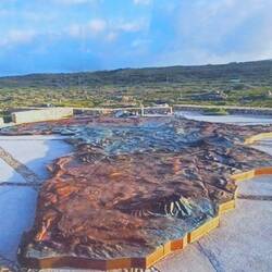 ein Künstler erstellte dieses Afrika-Werk