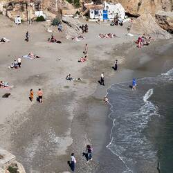 am Strand ist schon gut was los