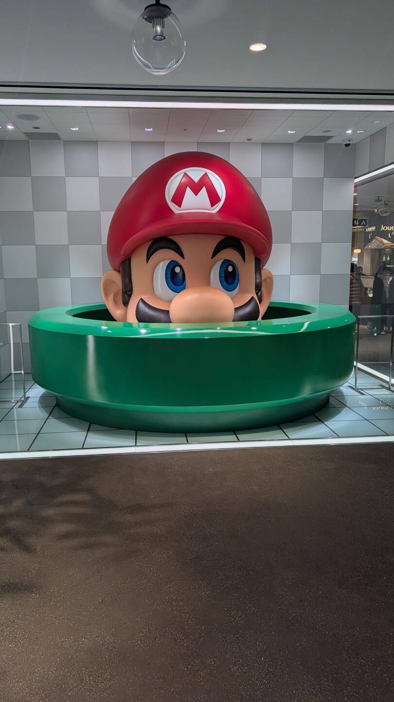 Wieder Mario, dieses Mal im neuen Nintendo Store in Kyoto.