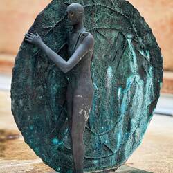 Mimmo Paladino's "Betado" ... bronze, concrete & steel ... art in Canale Navile.
