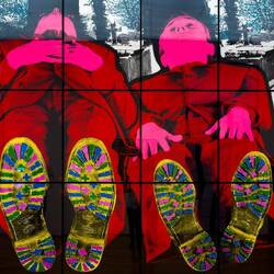 Gilbert & George's "Sleeping" ... MAMbo — Bologna, Italy.