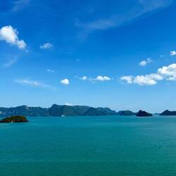 Blick vom Schiff aus