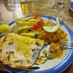 Trucha a la parilla de Titicaca/ Forelle vom See