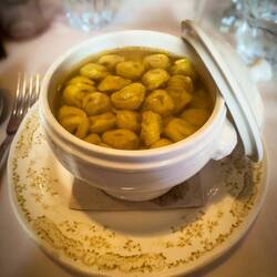 Tortellini in brodo @ Trattoria Montanara ... delicious — Bologna, Italy.