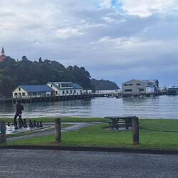 Deceptively calm...the Foveaux Strait was a bit rougher!!