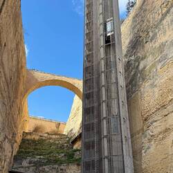 Barrakka lift from Valletta harbour to the city