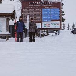 Langläufeln zum Café Lampivaara 4,8km