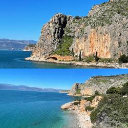 ..den Weg entlang dieser Berge ganz unten an der Küste 🤩