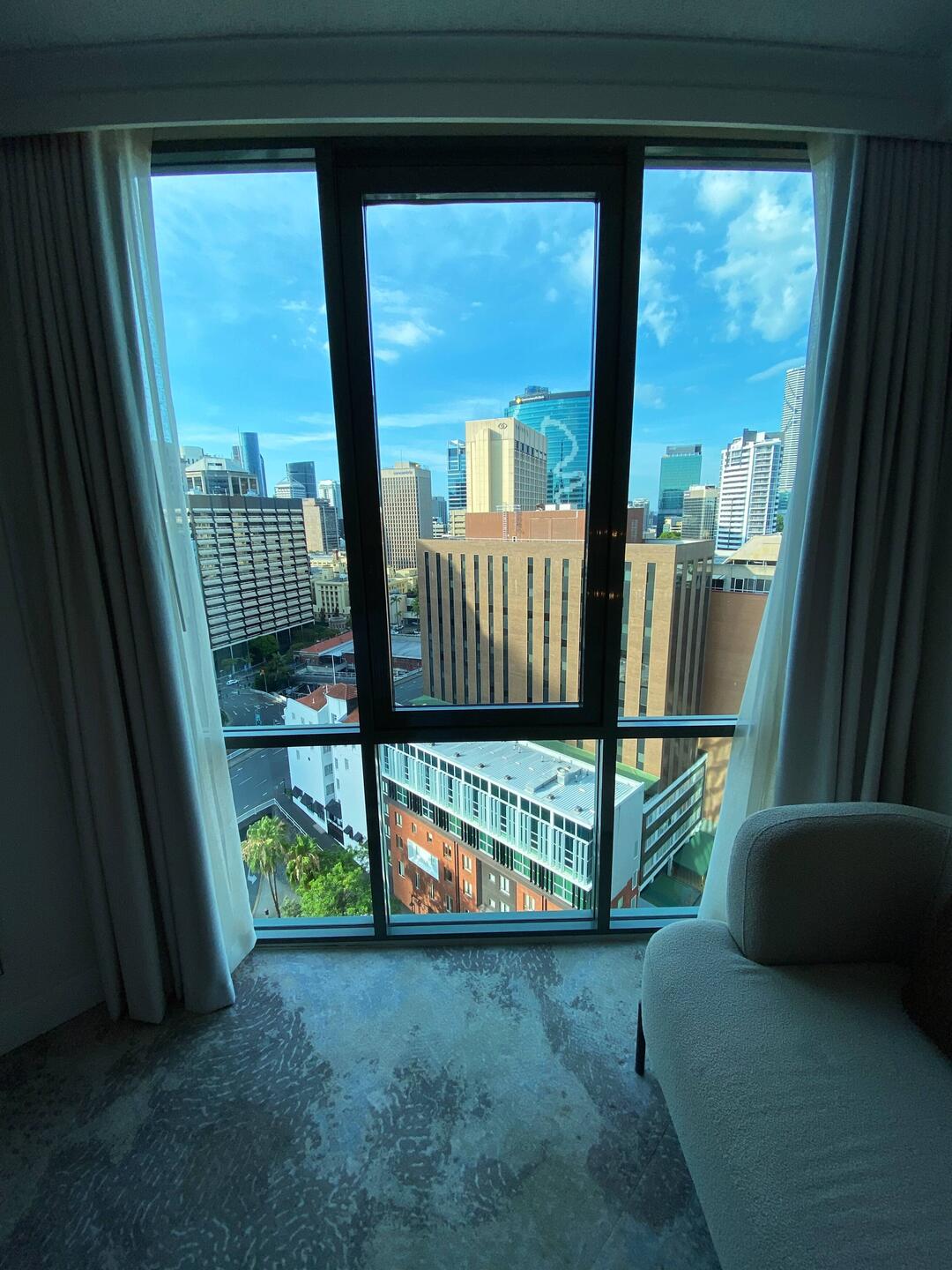 Die Aussicht von unserem Zimmer in Brsibane