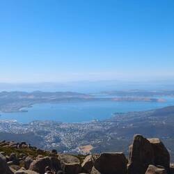 Aussicht vom Mt. Wellington/Kunanyi