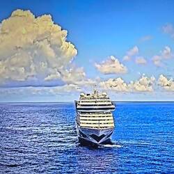 Auf der Bugkamera des TV kommt die Stella