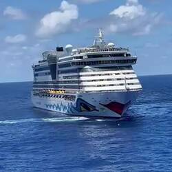 Unser Schiff von der Stella aus