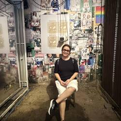 I am so camera shy, but my friends forced me to pose! Look at the result. 📸😅