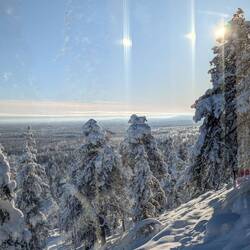 Die Aussicht, hier aus dem Skiresort heraus