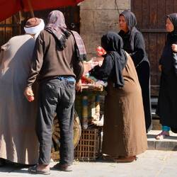 Hier wird schon für das Fastenbrechen eingekauft