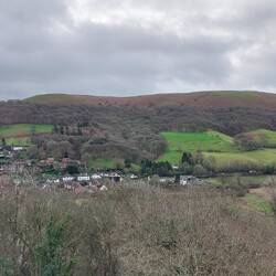 Longmynd House; view from our floor