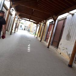 zu Fuß über die Grenze