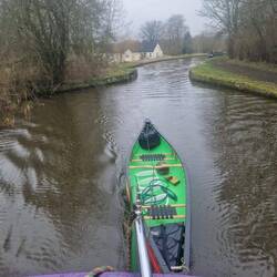A site of one of many former bridges narrowing the channel.