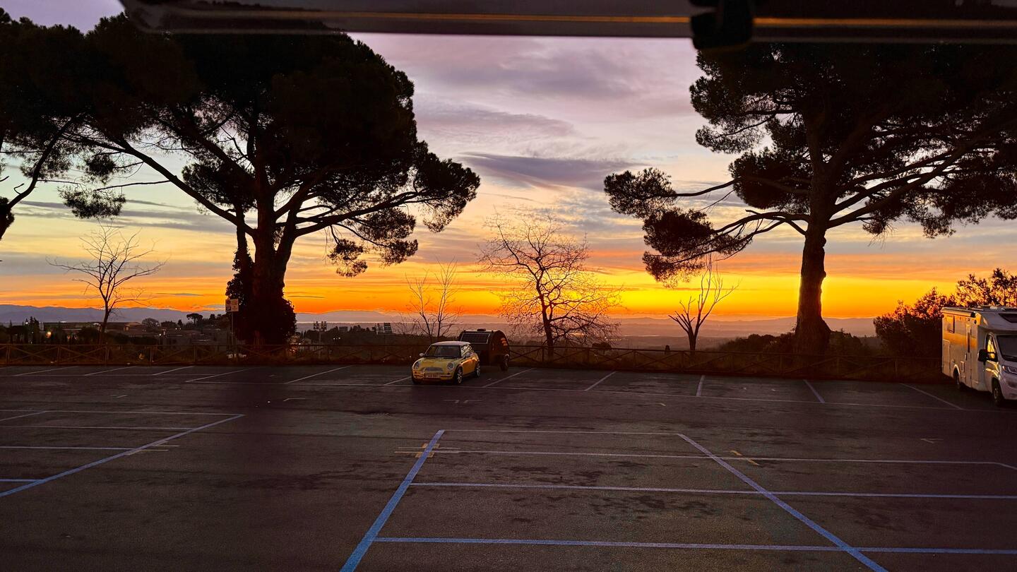 Was für eine tolle Aussicht vom Bett aus.